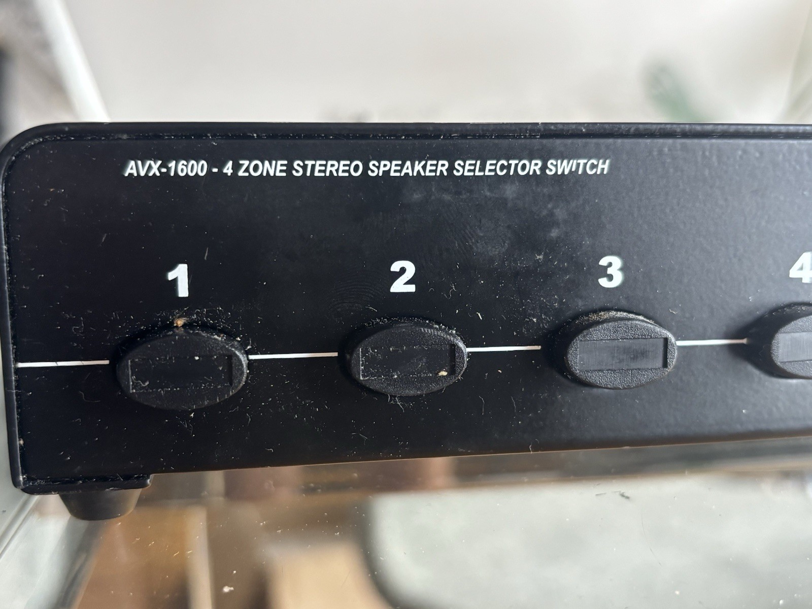 AVX-1600 4 Zone Stereo Speaker Selector Switch Impedance Protection - UNTESTED
