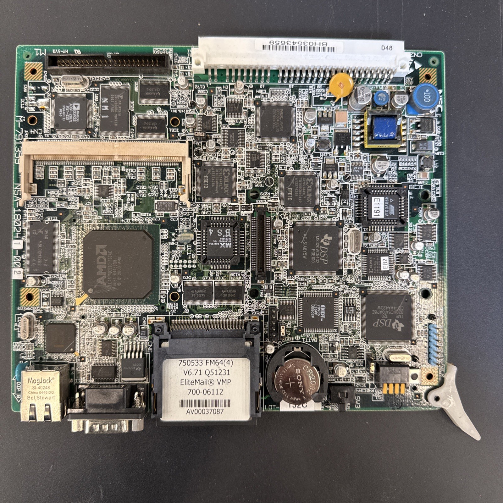 NEC M-791359 Electra Elite 192 System Control Board Module - Pulled Working