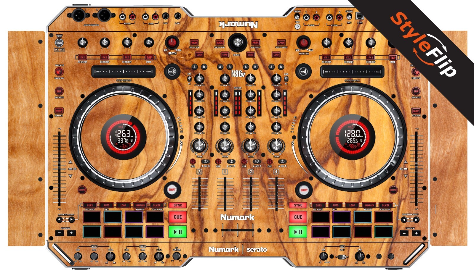 Numark NS62 Skin | Wood 6 | Protective Decal | StyleFlip Skins
