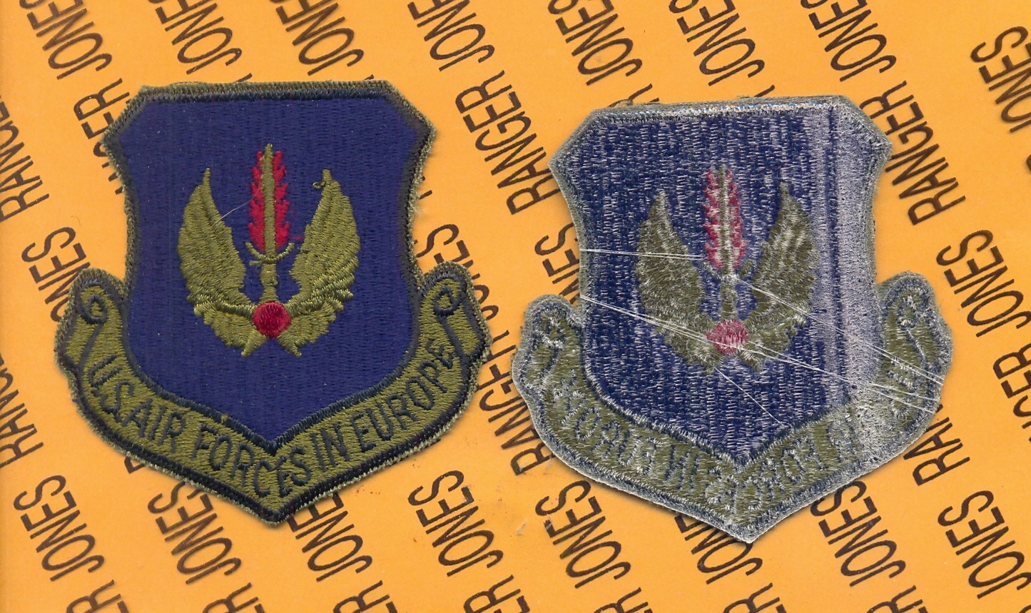 USAF Air Force in Europe USAFE OD Green & Black 3.25" patch c/e