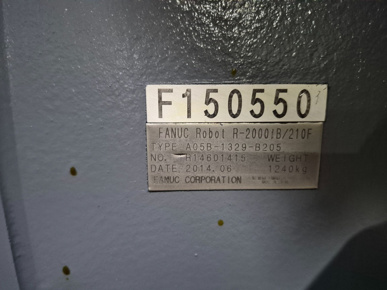 FANUC R-2000iB/210F Complete w/ R-30iB Controls REFURBISHED