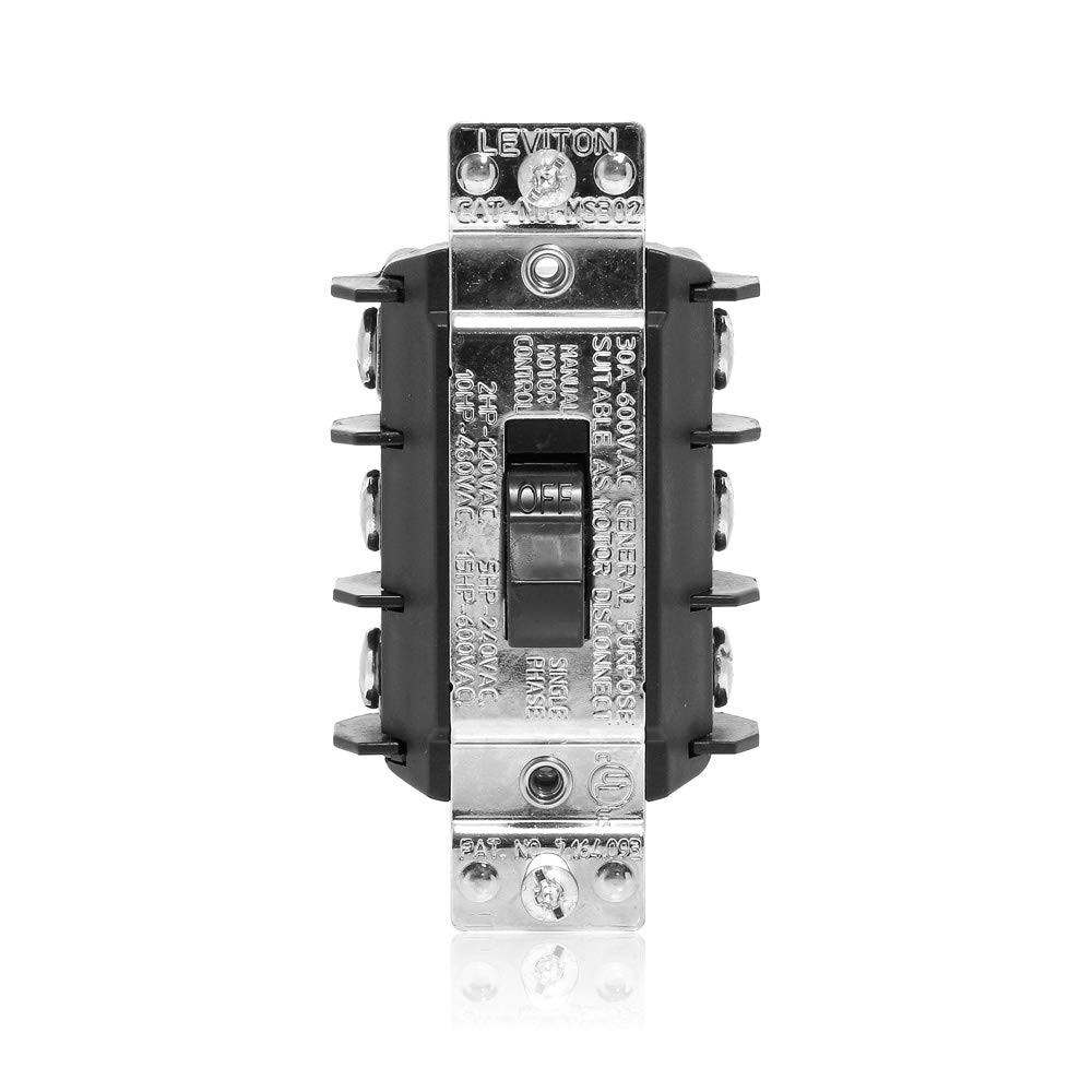 Leviton 30 Amp 3 Phase AC Motor Starter 600 Volt 3 Pole Starter 3 Phase 30 Amp