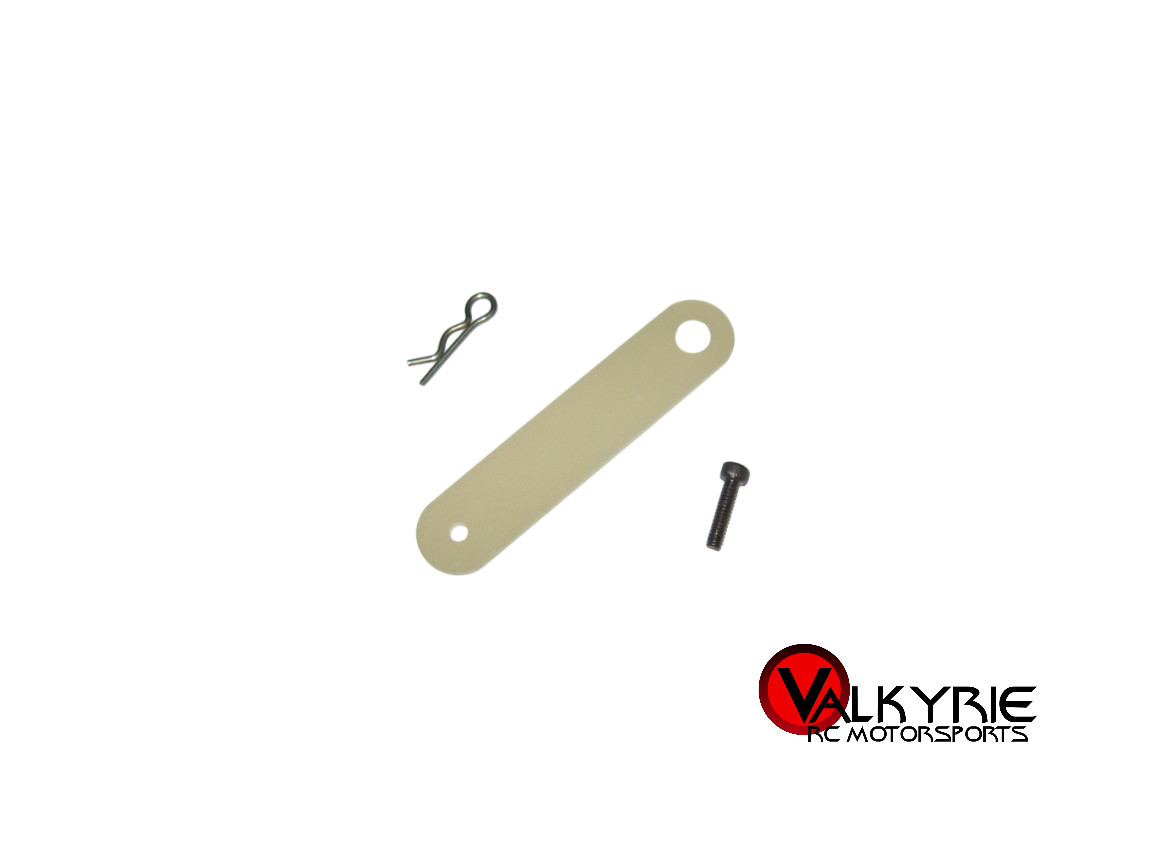 RC JG Losi JRX2 Series Battery Hold Down Strap Set Fiberglass White (1) 1817