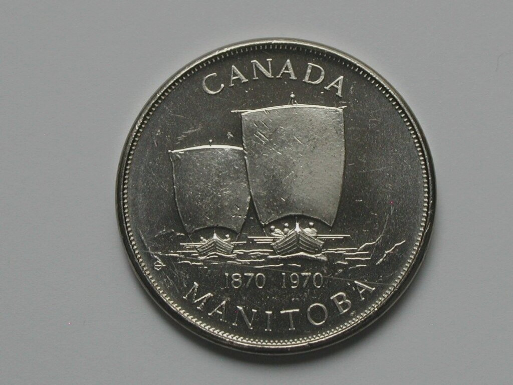 Manitoba CANADA 1870-1970-2070 Commemorative Medal with HBC Fur Trade York Boats