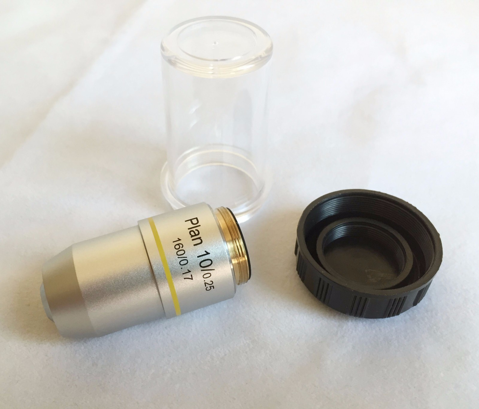 Compound Microscope Objective Lens 10X Plan Achromatic DIN RMS Thread ProScope