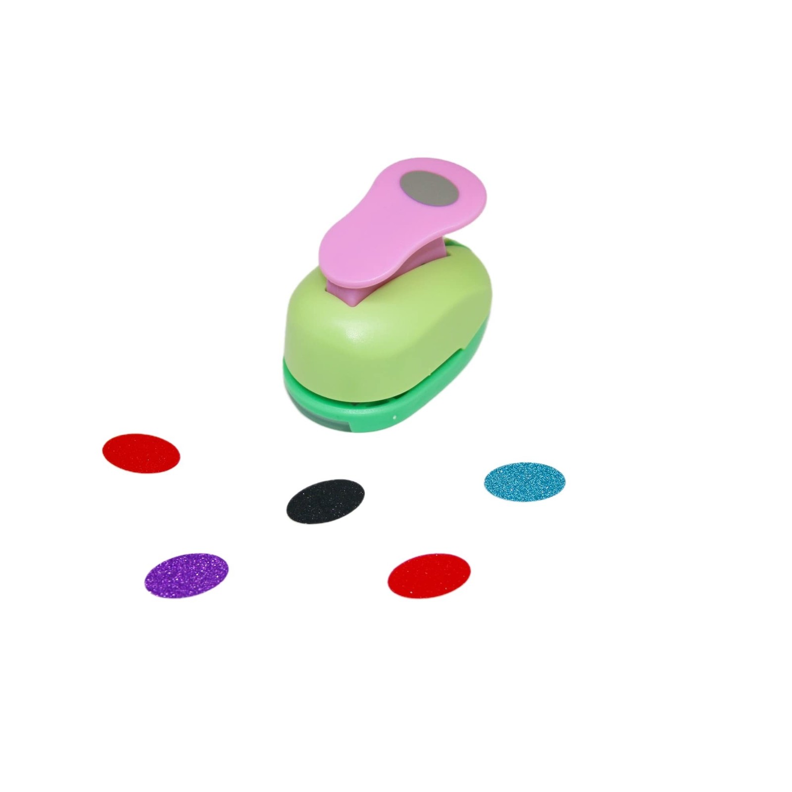 Cady Craft 1 inch Oval Punches Shape Lever Action Craft Punch for Paper Craft...