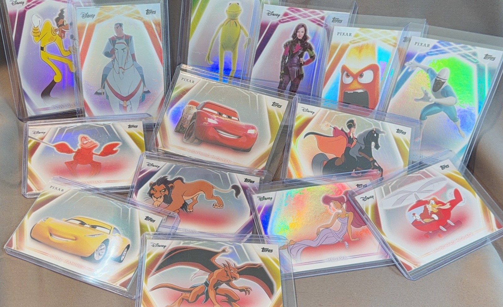 2026 Topps Disney Neon Refractors Cards! Complete your Set! RAINBOW FOIL!