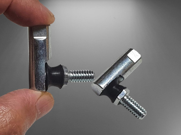2-Pack Ball Joint 1/4-20 RH Stud M-ES250Cx1  Zinc Plated