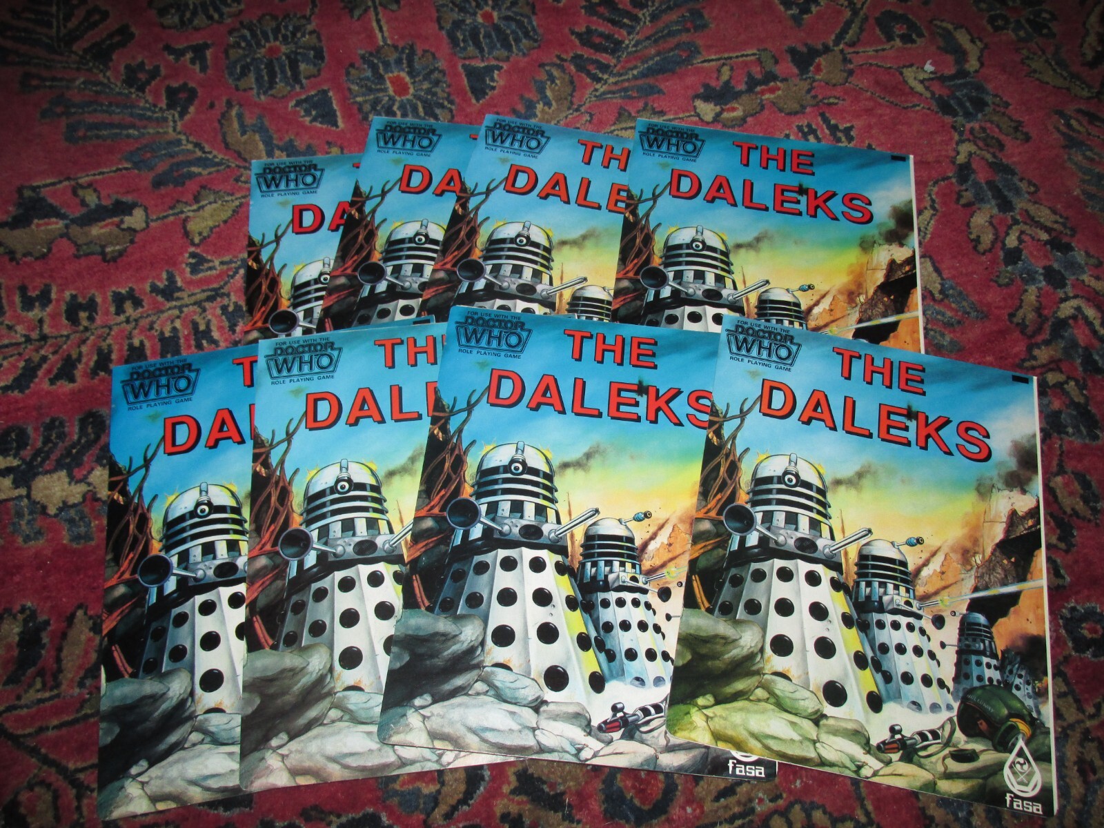 LOT OF 8 FOLDER COVERS ONLY The Doctor Who Role Playing Game FASA 1985 SF RPG