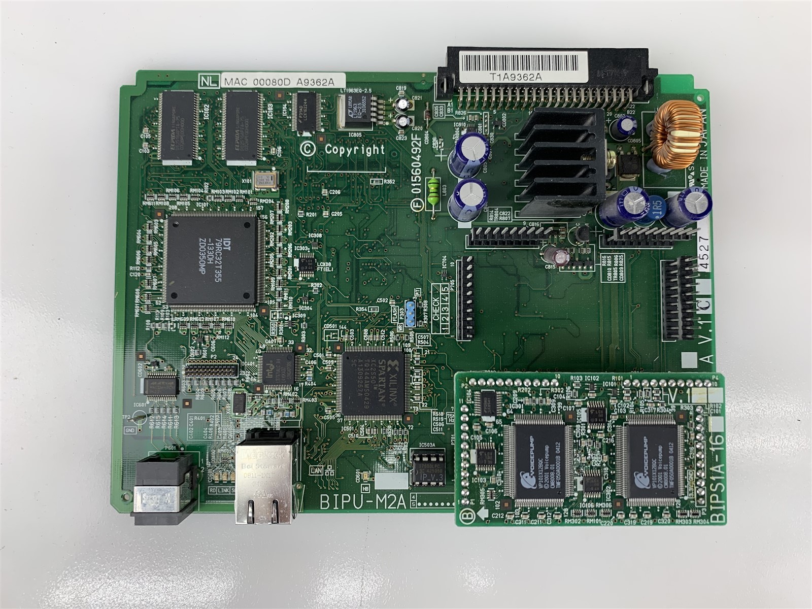 Toshiba Strata BIPU-M2A w/ BIPS1A-16 Telephone Interface 16 Circuit IP Card