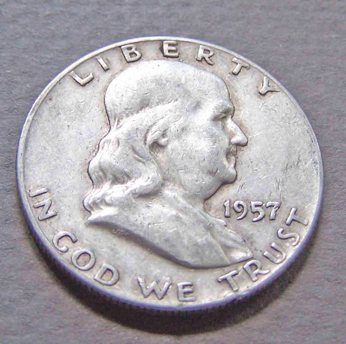 1957-D Franklin Half Dollar #30