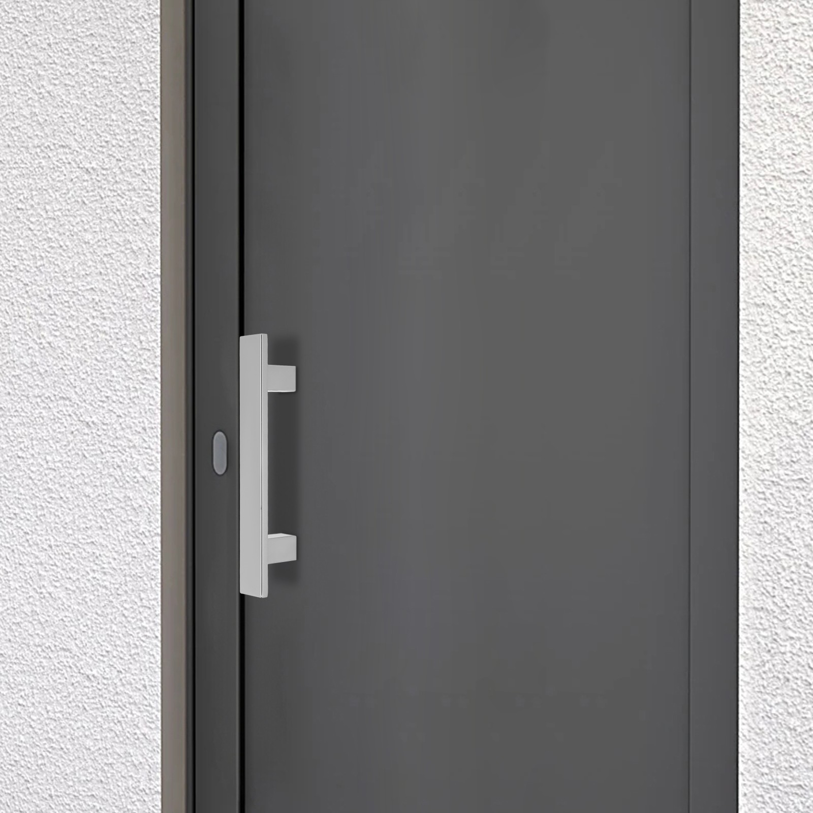 H-shaped Sliding Door Pull Handle, Double Sided Push Pull Door Handle, Silver