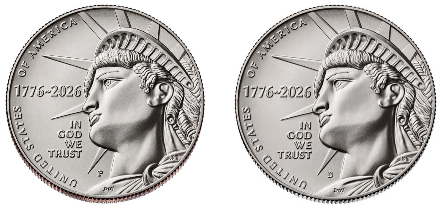 2026 P & D Enduring Liberty Half Dollar Set 2 Coins Semiquincentennial 1776-2026