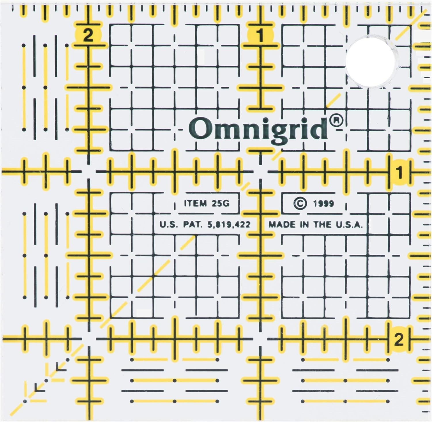 Quilting Ruler Set 4-Pack 2.5" 4.5" 6.5" 9.5"