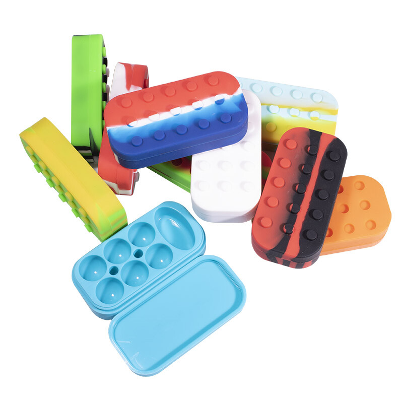 6+1 34ml Multi Compartment Silicone Large Container Nonstick Jar Box