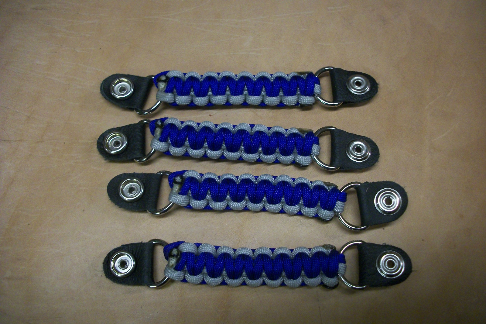 Vest extenders Blue and Gray para cord lightweight but STRONG!! By Stitch