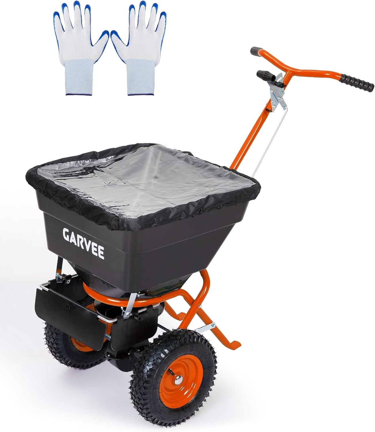 100lbs 12FT Push Walk Behind Broadcast Spreader Garden Fertilizer Seed Spreading