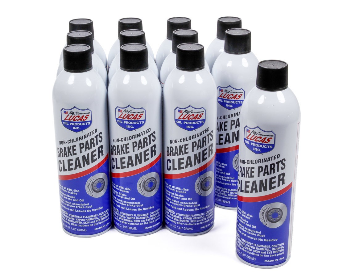 Lucas Brake Cleaner - Non-Chlorinated - 14.00 oz Aerosol - Set of 12
