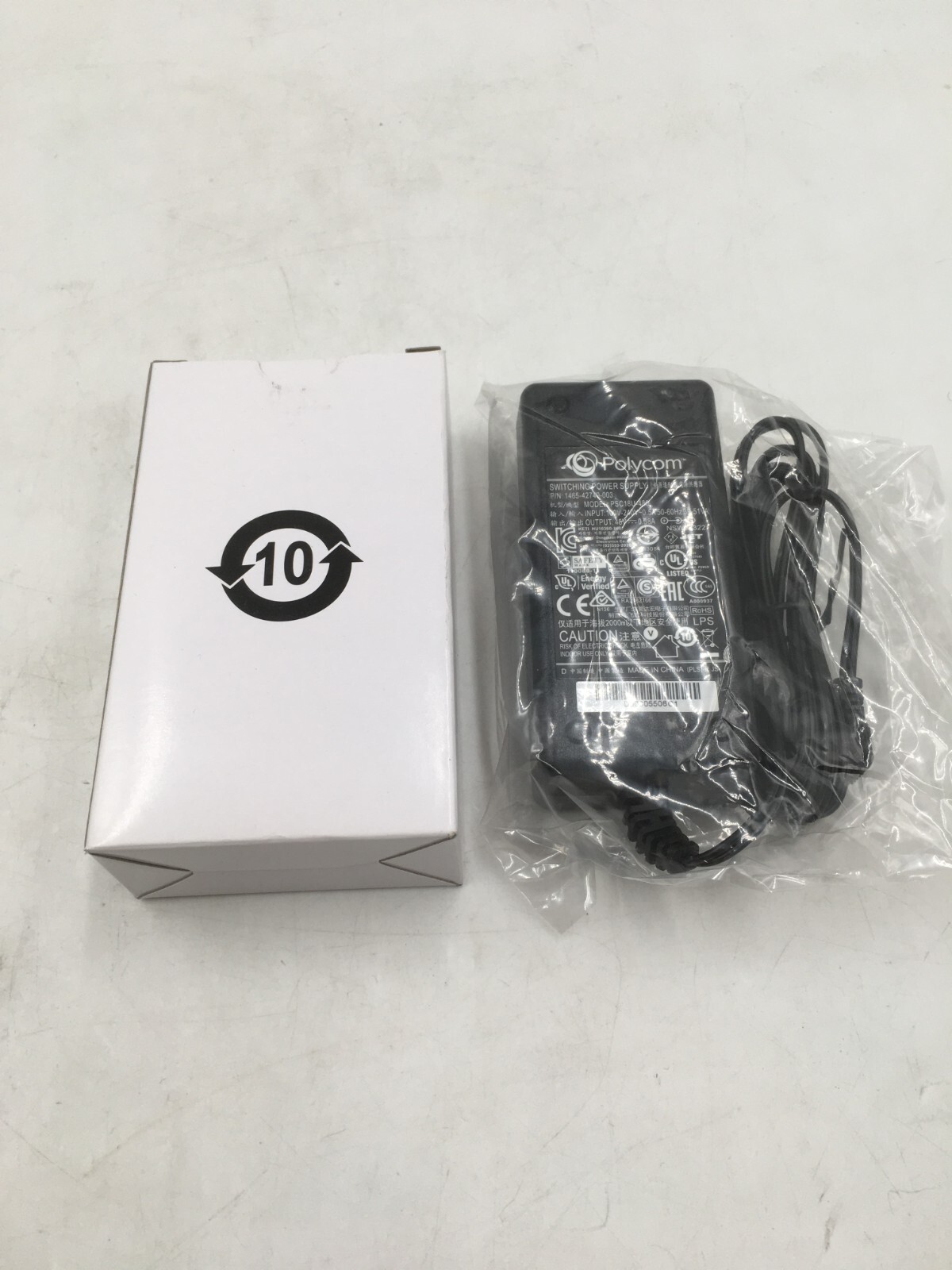 New Polycom PSC18U-480 48V 0.38A Power Supply Free Shipping