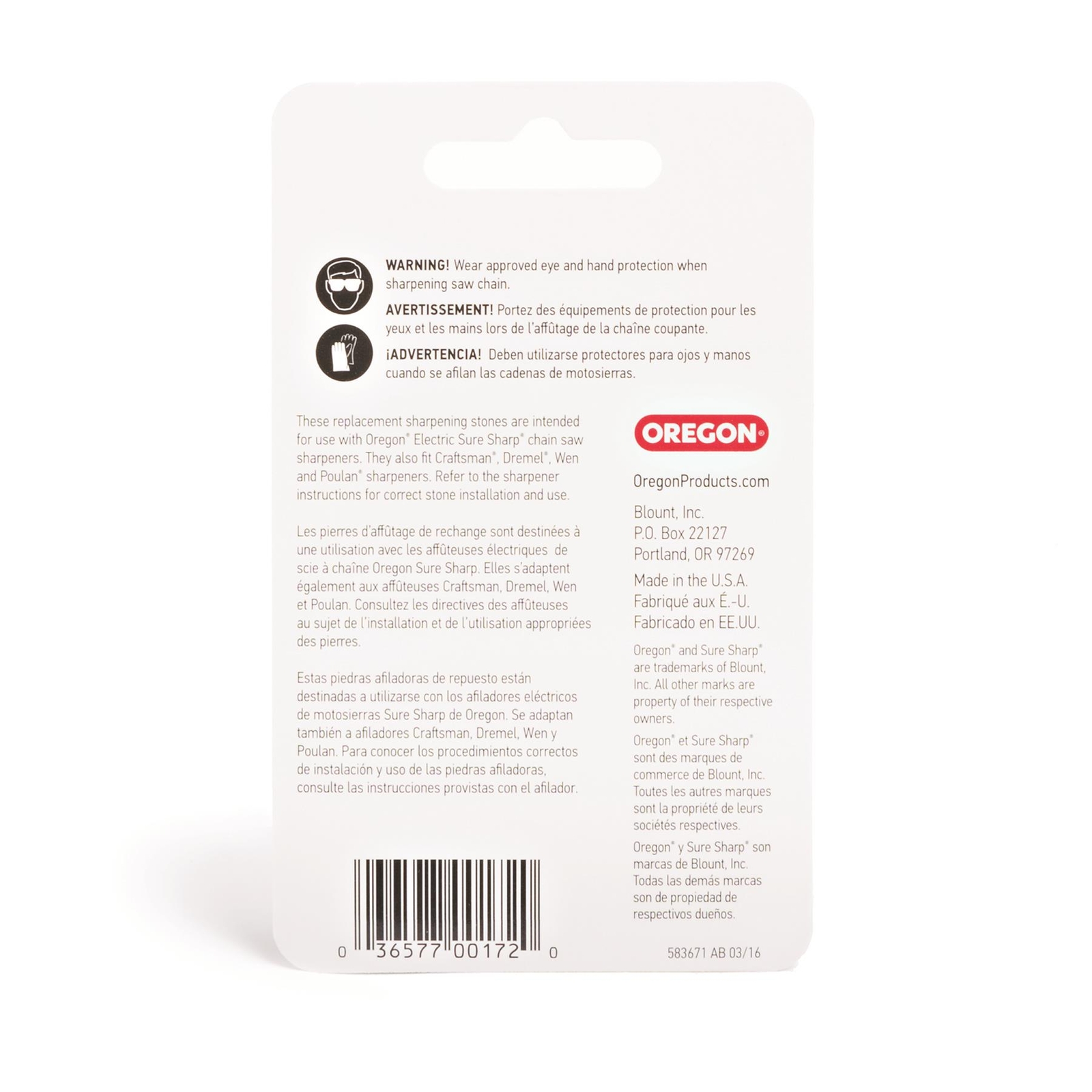 Oregon 28840 Replacement Sharpening Stones, 3-Pack