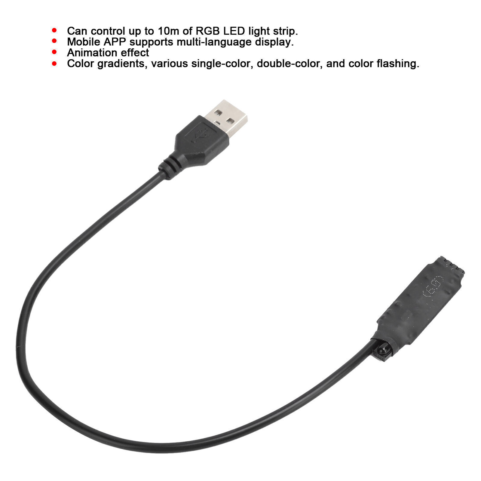 LED RGB Controller Mobile Phone APP Control USB Powered 5V for RGB LED Strip