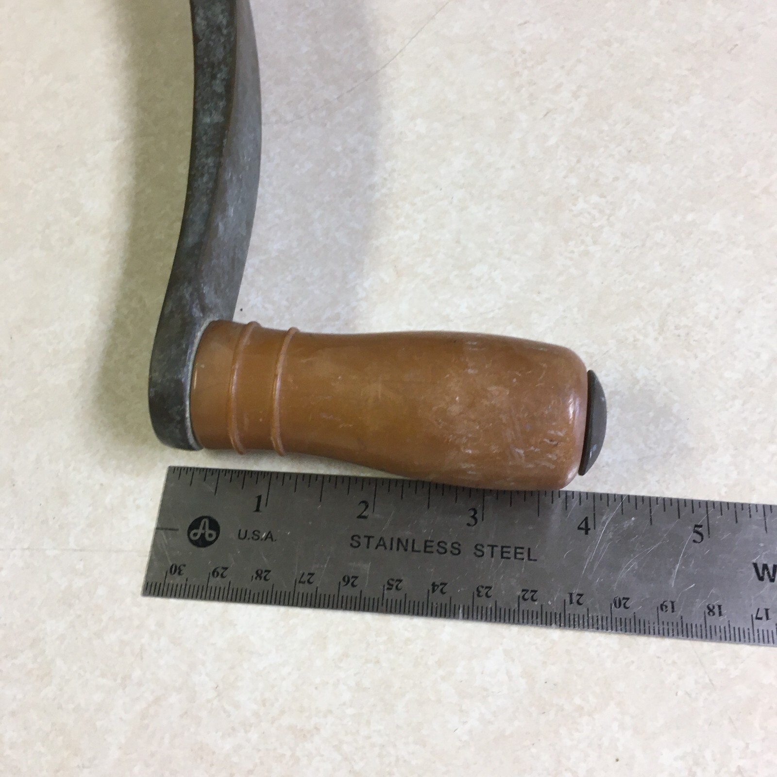 Vintage Bronze Sailboat Winch Handle 12" Long