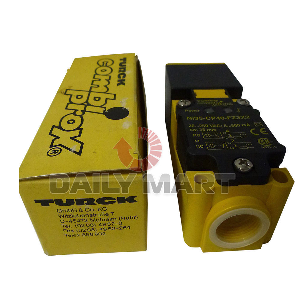Turck NI35-CP40-FZ3X2 PROXIMITY INDUCTIVE SENSOR RECTANGULAR UNSHIELDED TERMINAL