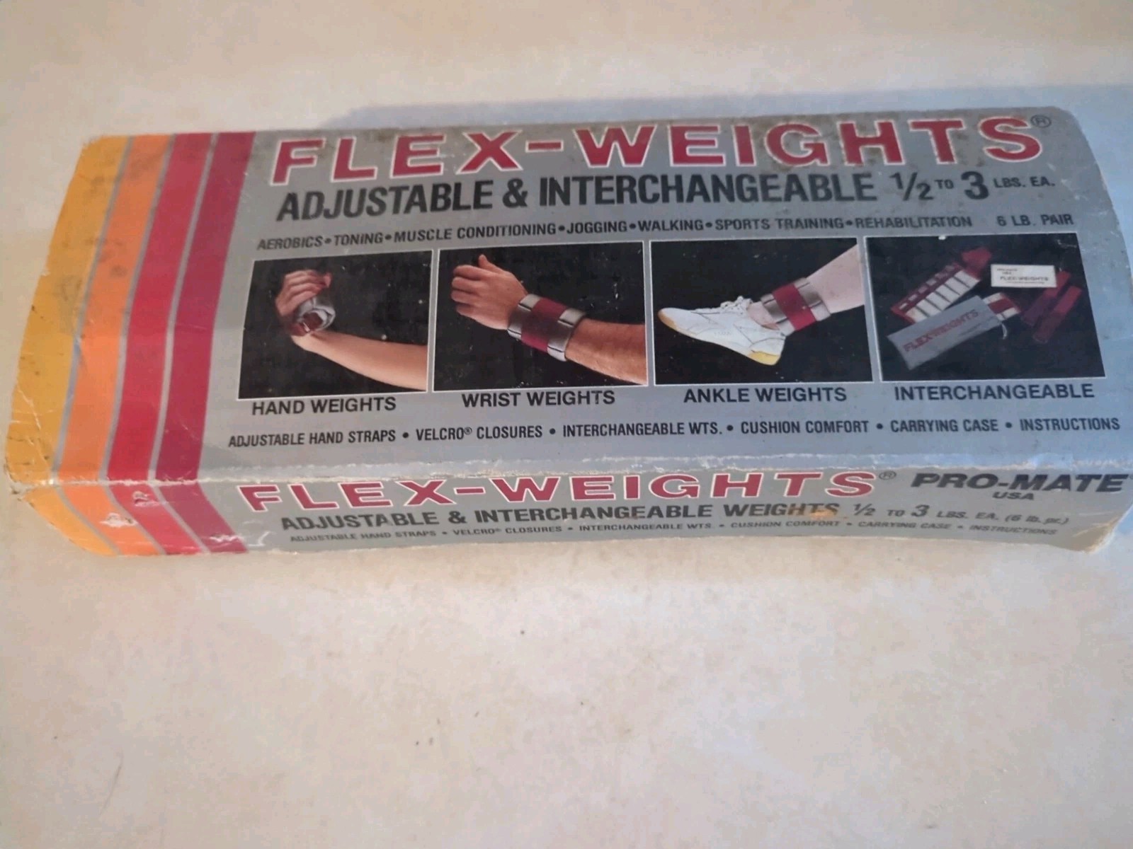 Pro-Mate Flex-weights Adjustable & Interchangeable 1/2 To 3Lbs Made in the USA