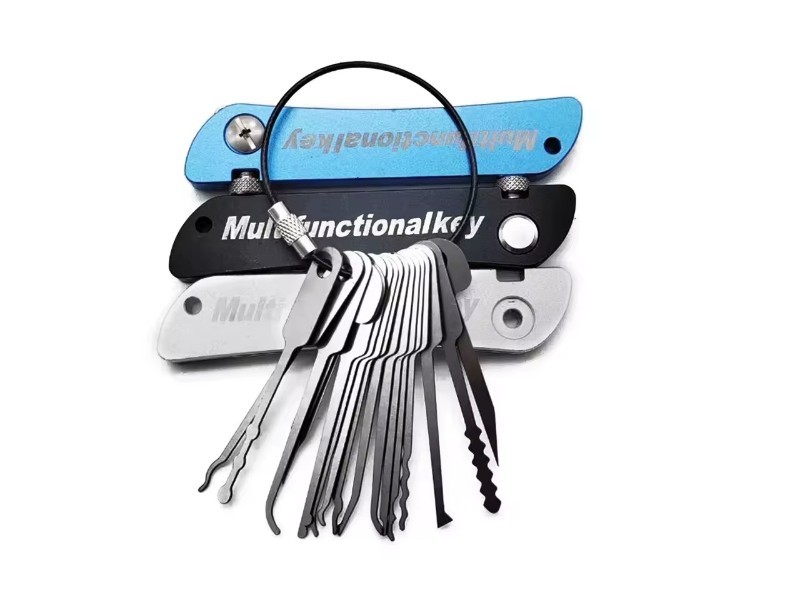 21pcs Stainless Steel Key Practice Set – Professional Door Unlocking Tools