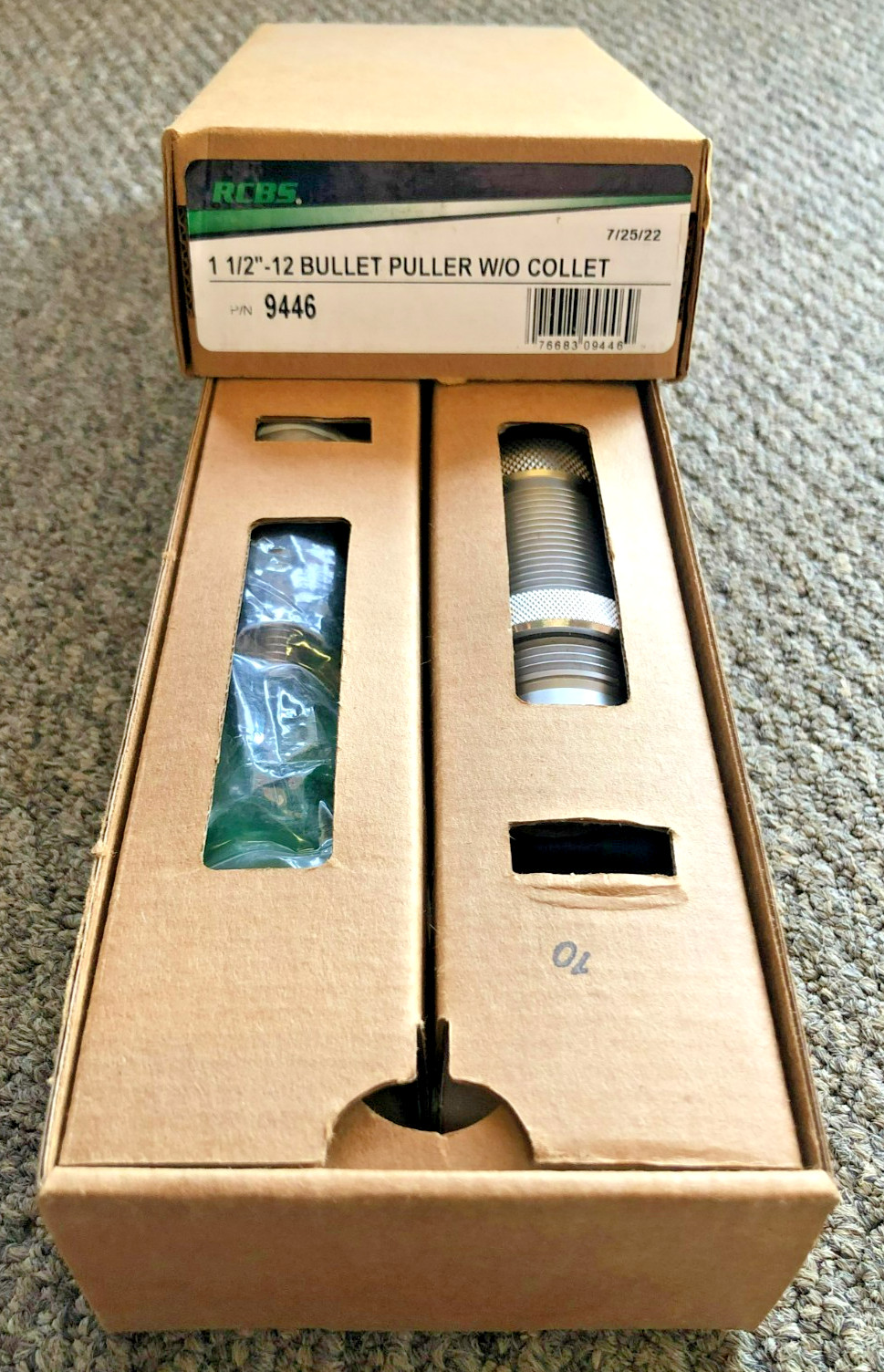 RCBS 1-1/2"-12 BULLET PULLER WITHOUT COLLET 9446