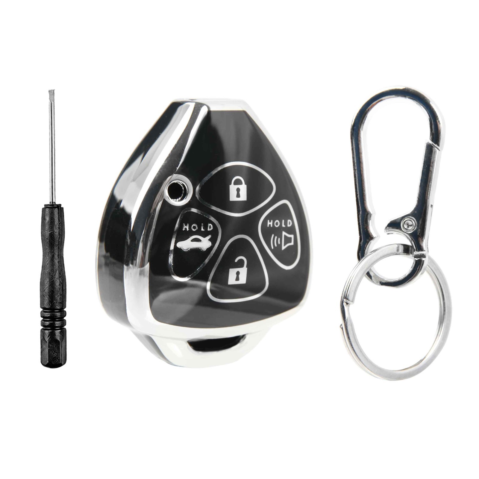 Key Fob Remote Case Cover TPU for 2007-2014 Toyota Pontiac (HYQ12BBY, GQ4-29T)
