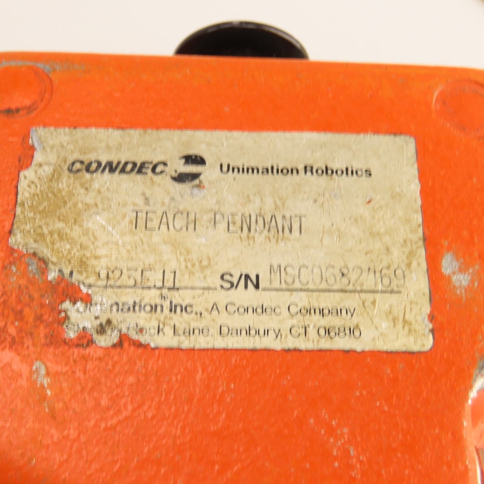 Condec Unimation 923EJ1 Teach Pendant W/ Deadman Modification