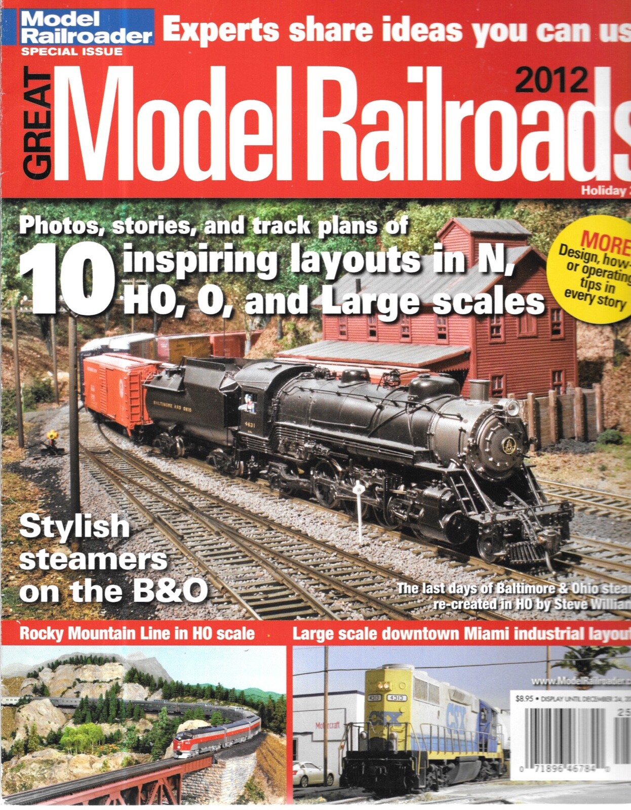 Great Model Railroads 2012 N HO O Scale Layouts B&O Santa Fe Industry Design