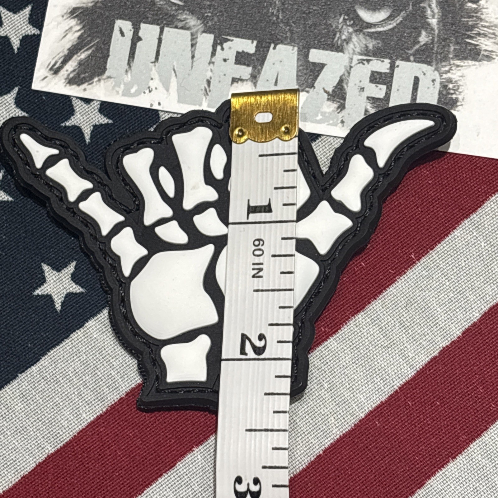 PvC 3D Hang Loose… B&W Morale Tactical Hook And Loop Patch High Quality 3d
