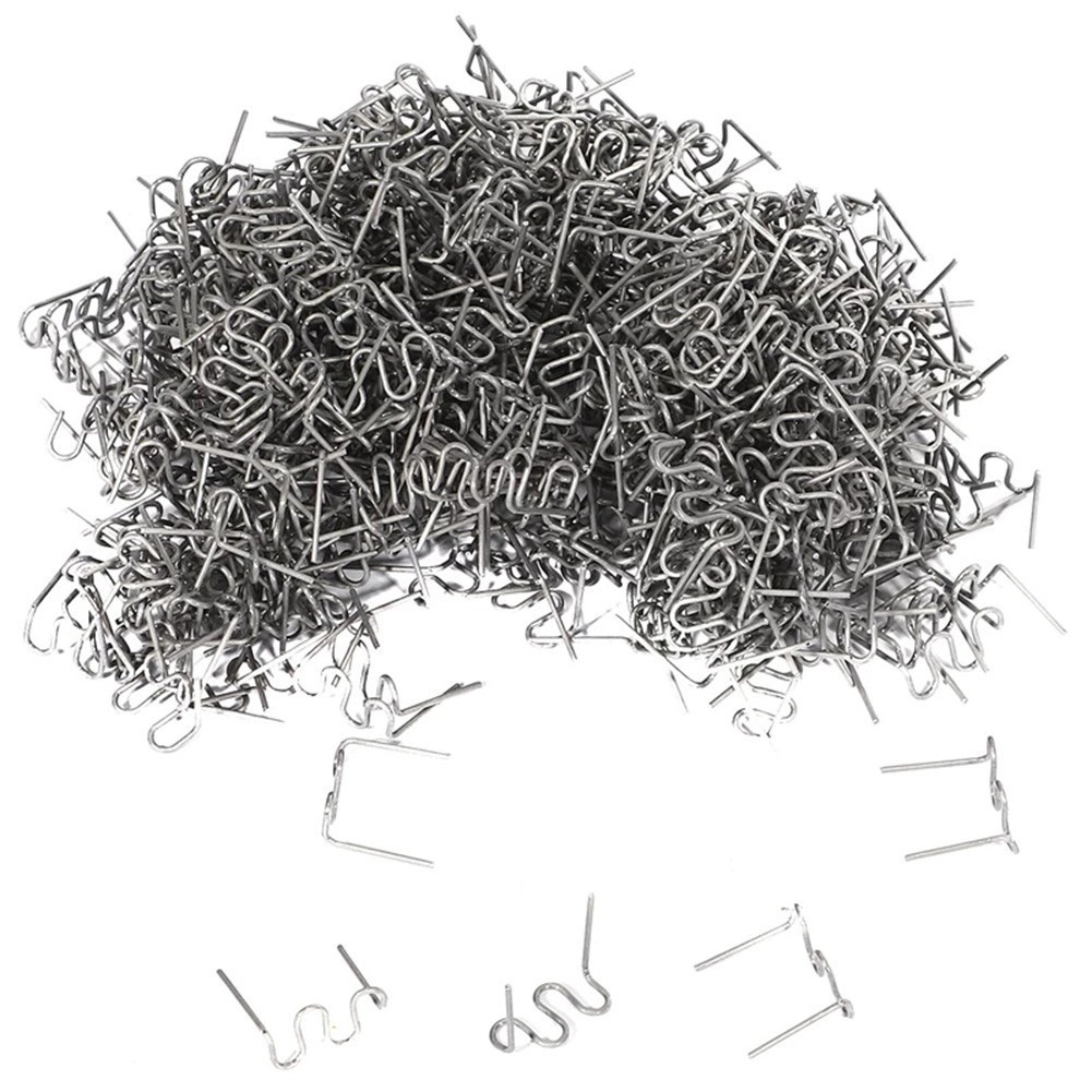 1000Pcs 0.6mm S Wave Staples For Car Bumper Bodywork Plastic Stapler Repair Kit