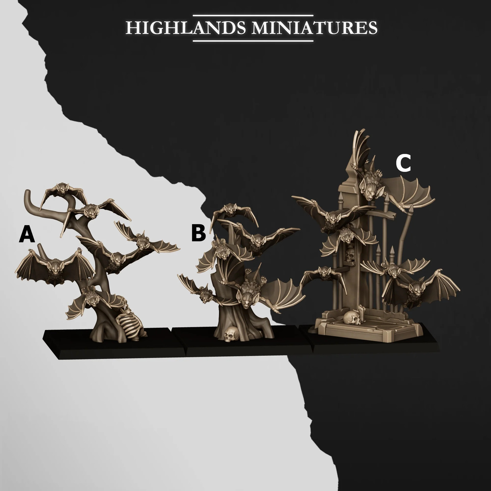 Bat Swarms - 28-32mm Transilvanya - Resin Tabletop Miniature