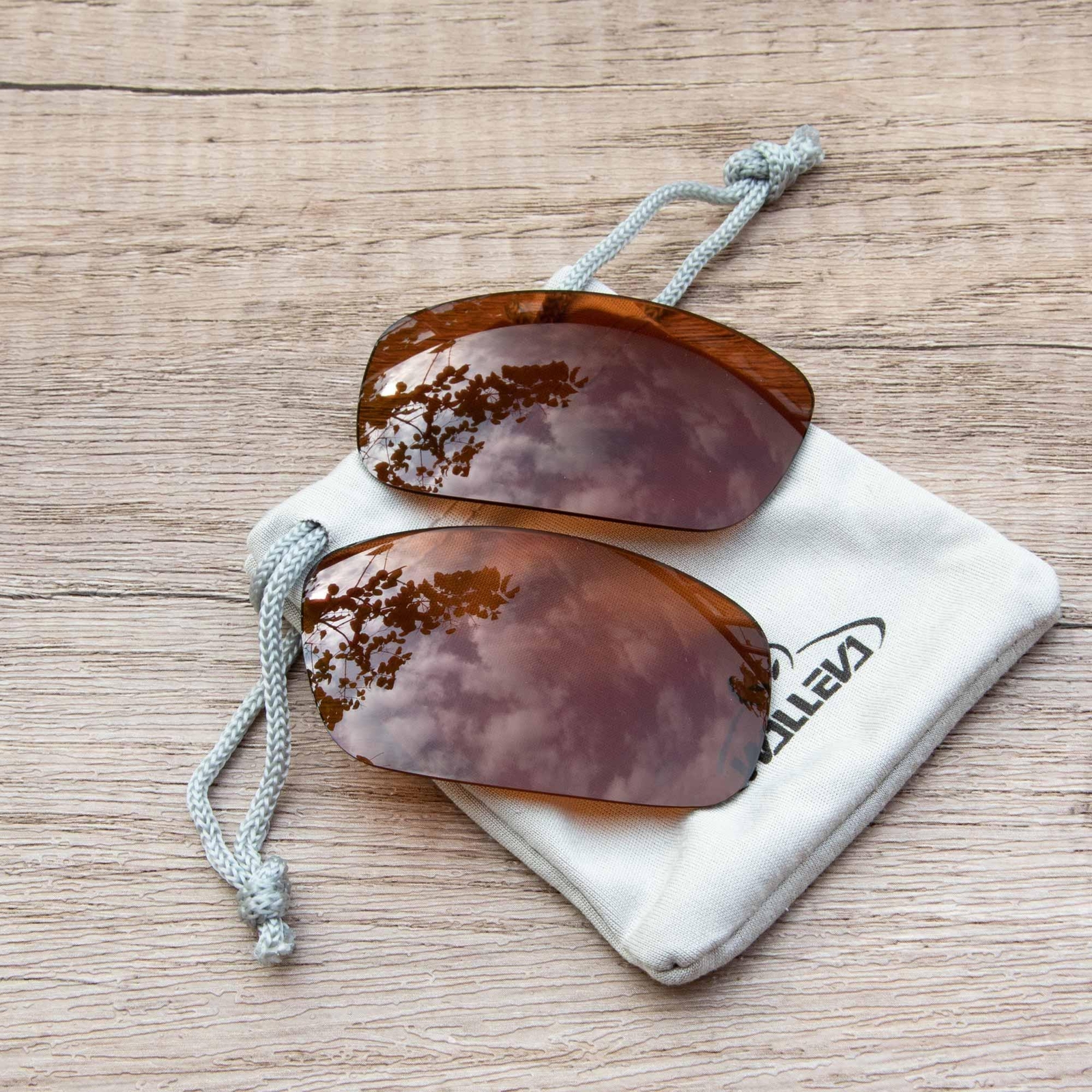 Walleva Brown Polarized Replacement Lenses For Smith Optics Prospect Sunglasses
