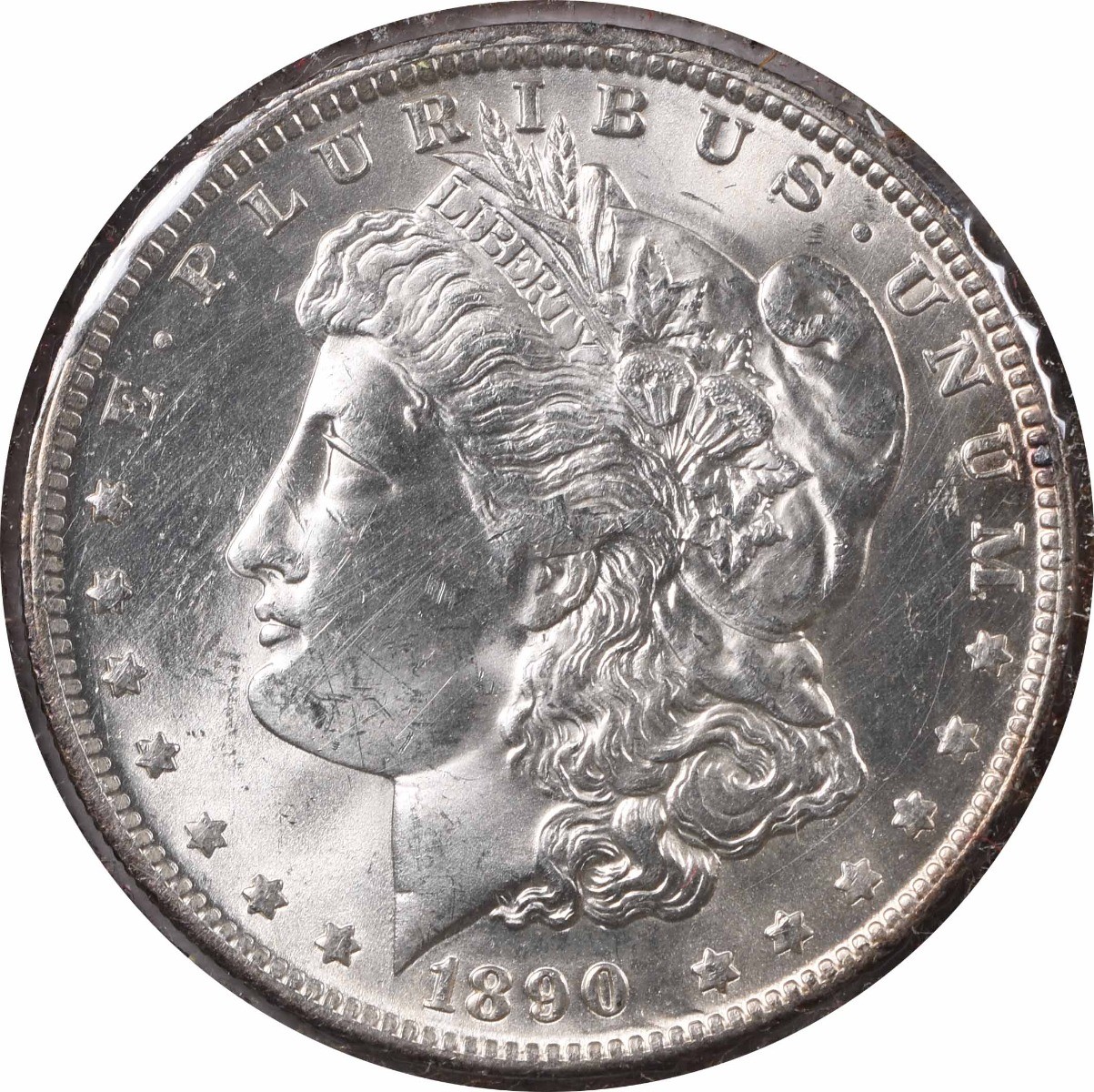 1890-O VAM 10 Morgan Silver Dollar Comet Choice BU Uncertified #110