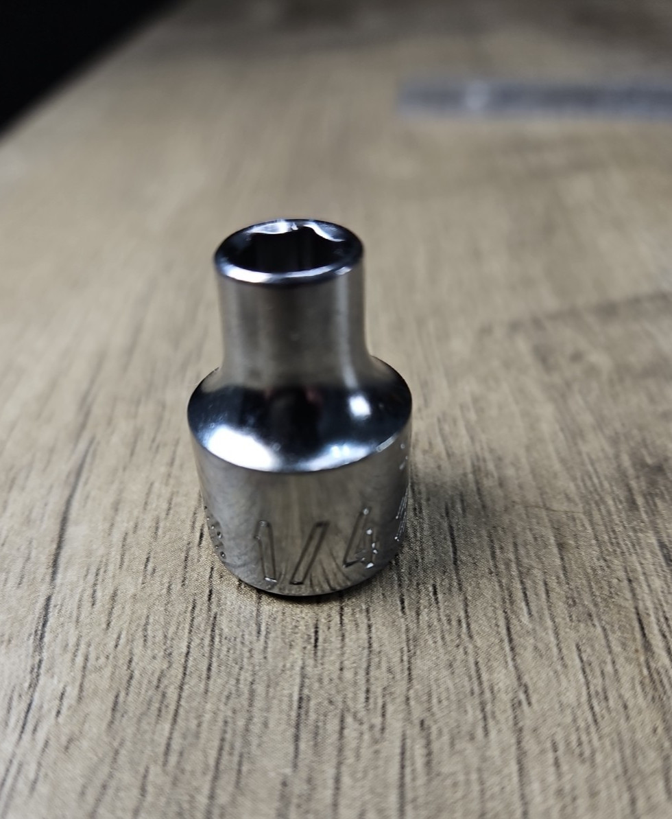 1/4" Craftsman 3/8" Drive Socket SAE Chrome Shallow 6pt New W/O Box CMMT42999