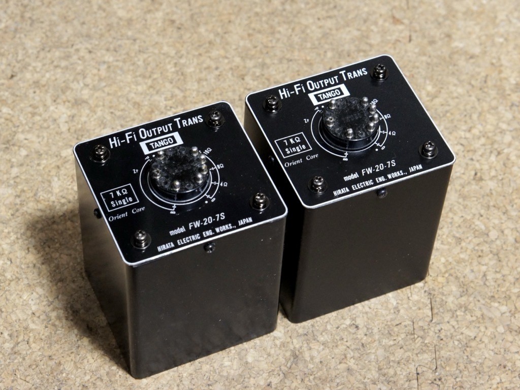 TANGO Hirata FW-20-7S Tube Amp Output Transformer Pair 300B VT25A Tested Japan