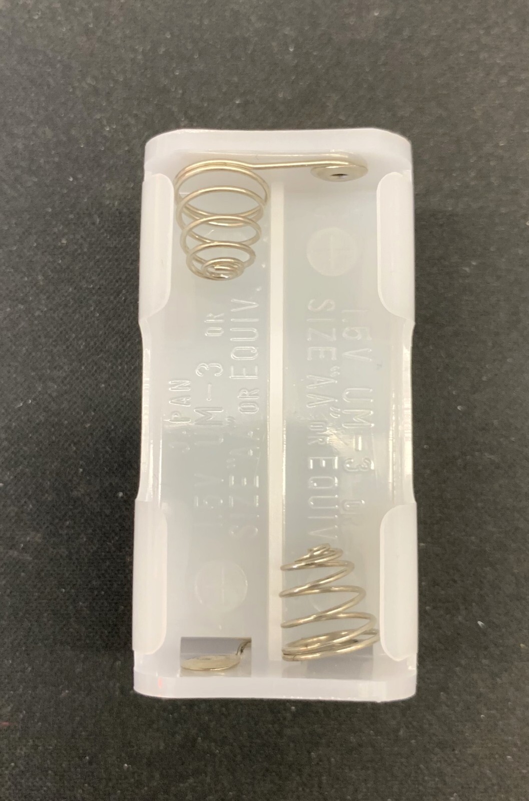 BH343 Four (4) AA Cell (UM-3) Plastic Battery Holder with Snap Connection