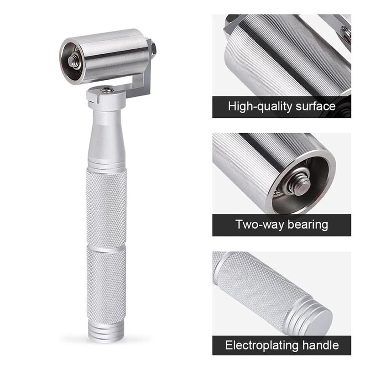 Stainless Steel Wallpaper Seam Roller Home Seamed Wall Paper Hand Smoothing Tool