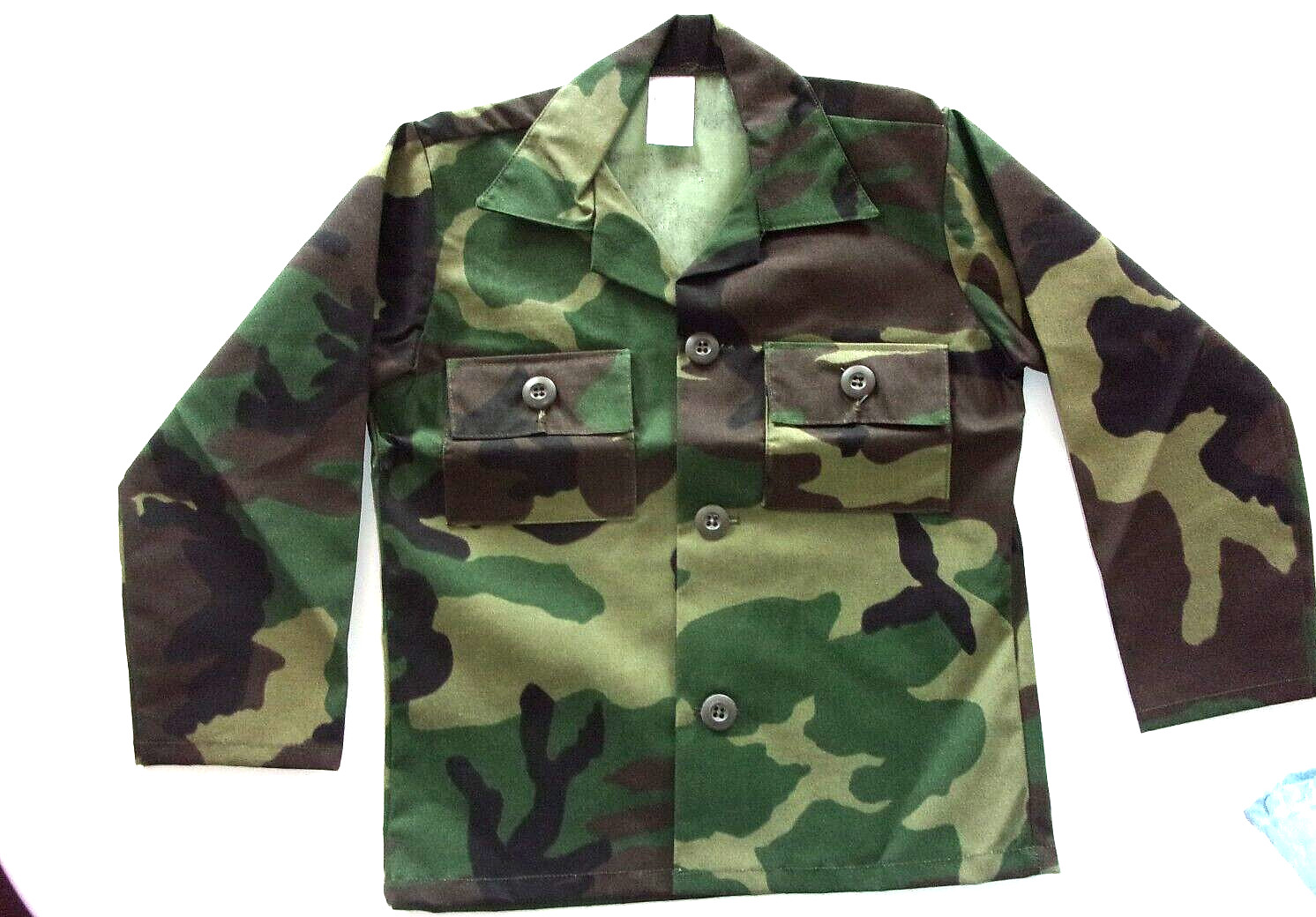 NEW BDU WOODLAND CAMOUFLAGE JACKET MADE IN THE USA TODDLER YOUTH SIZE 5 / 5T