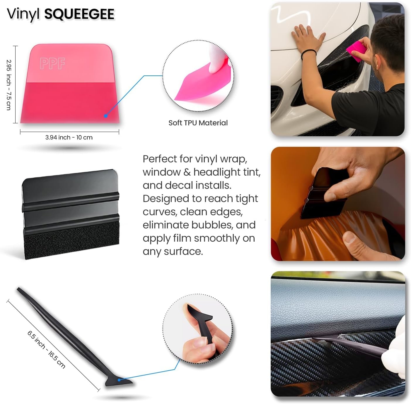 Auto Tint Kit Professional Window Tint Tools Bulldozer Squeegee