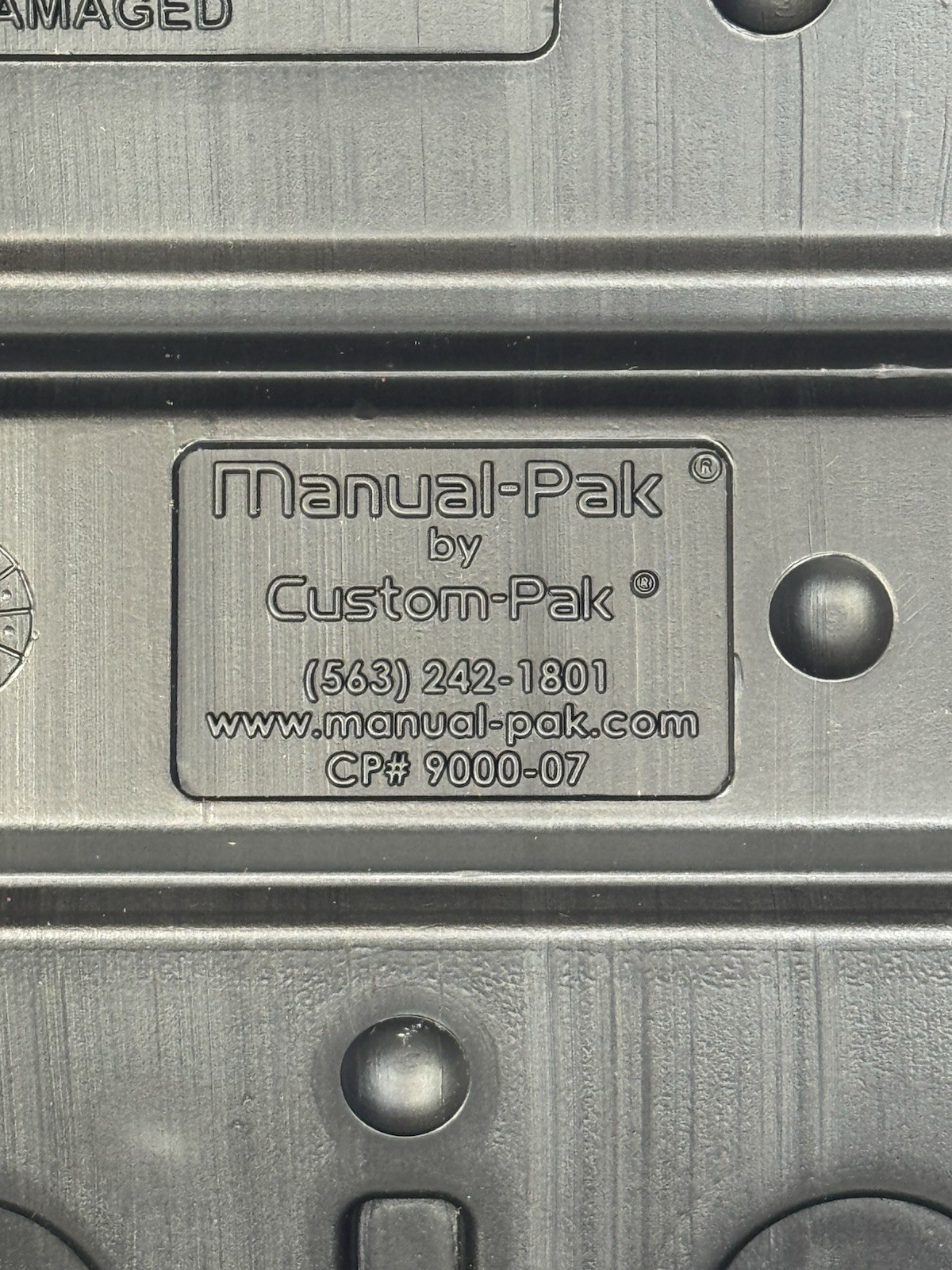 Manual-Pak Operators Maintenance Manual Document Holder Protective Storage Case