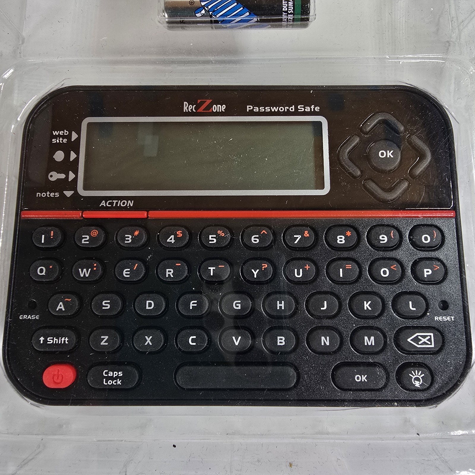 RecZone Password Safe Model 595 Electronic Password Organizer Tested Working OB