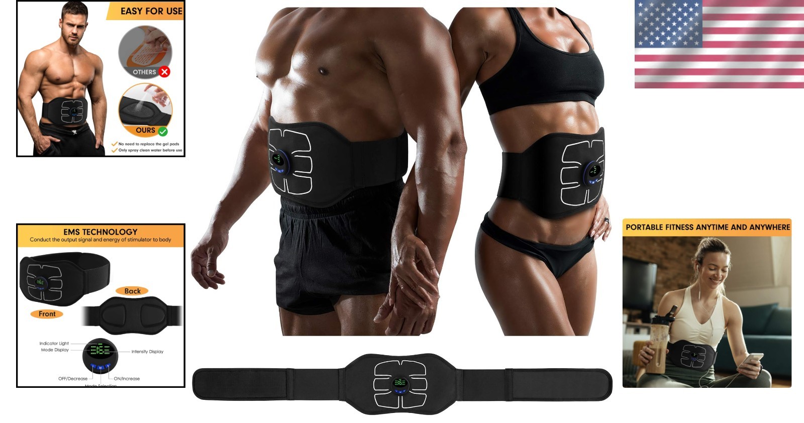 Lightweight Ab Machine - Sculpt Your Abs with 6 Training Modes at Home