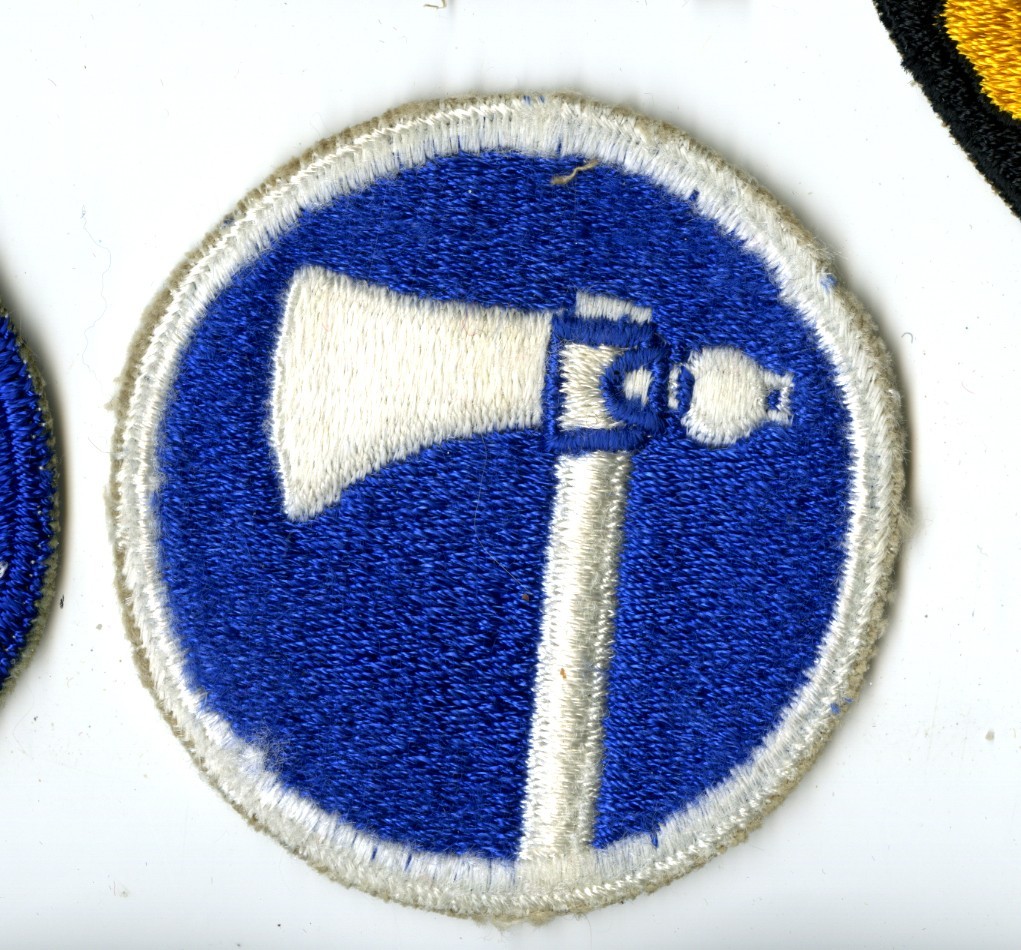 XIX Corps 2nd Design White Details White Back Patch WWII Vintage Europe
