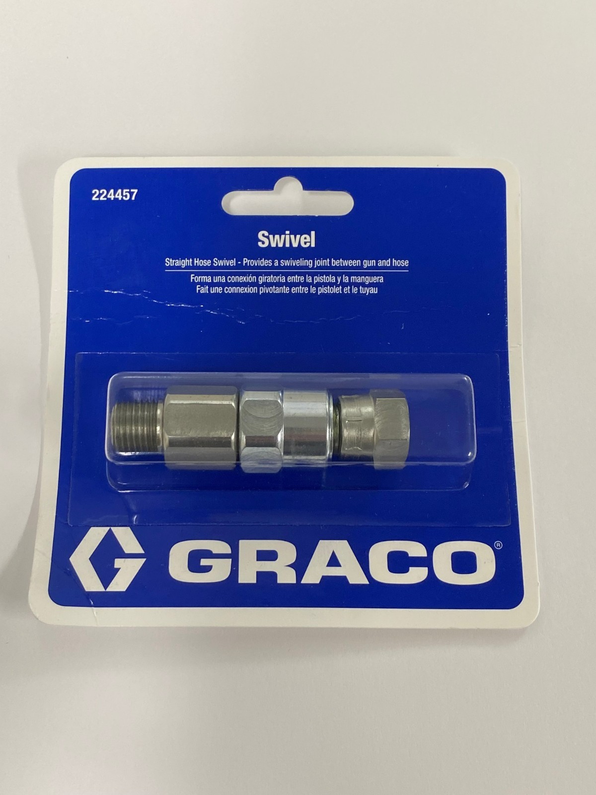Graco Straight Hose Swivel 3600 PSI High Quality OEM 224457