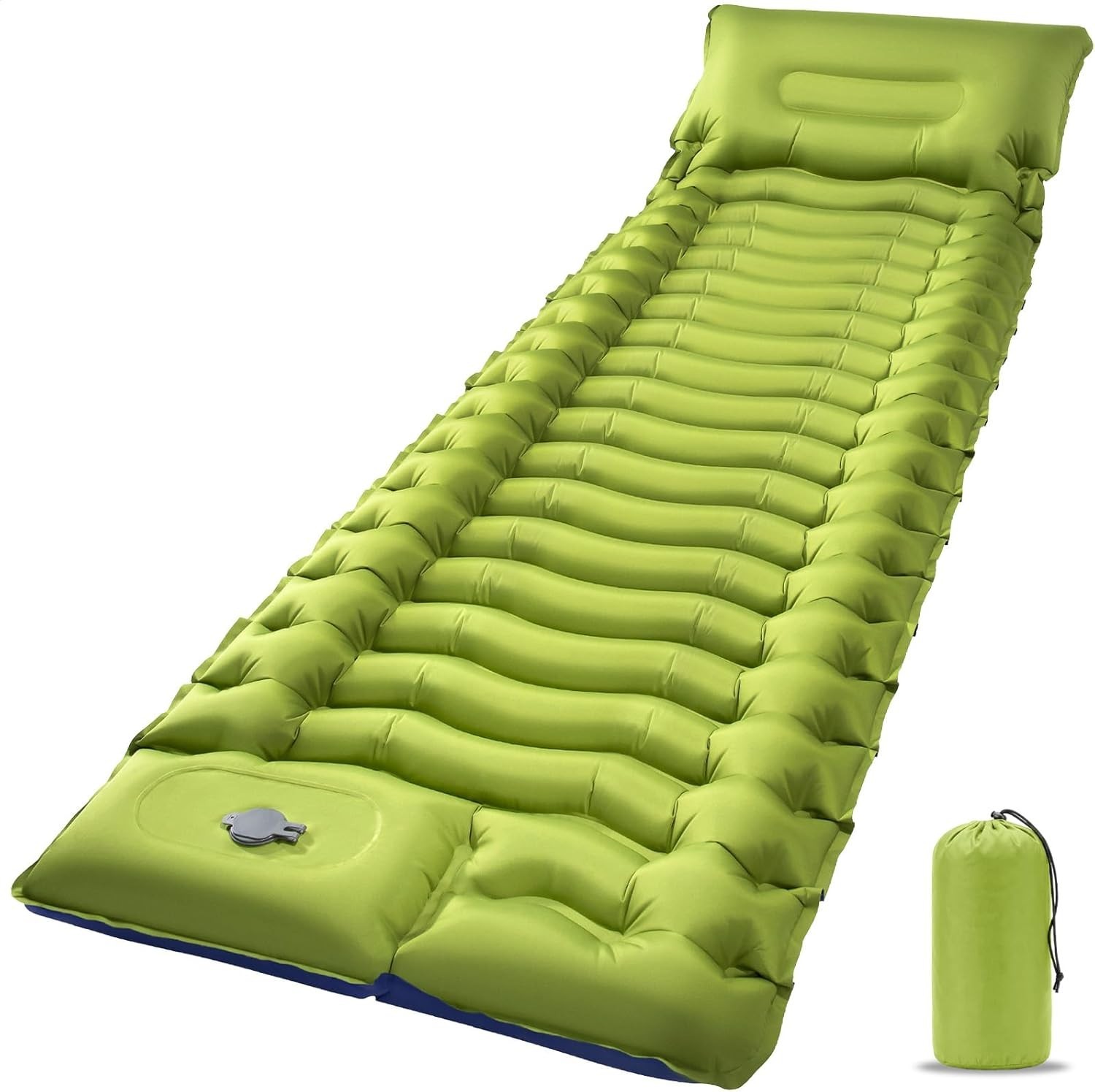 Sleeping Pad for Camping- Ultralight Inflatable Sleeping Mat with Built-in Fo...